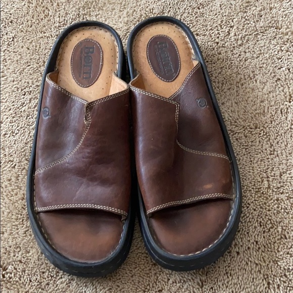 Born Other - Men’s size 13 Leather Slide sandals